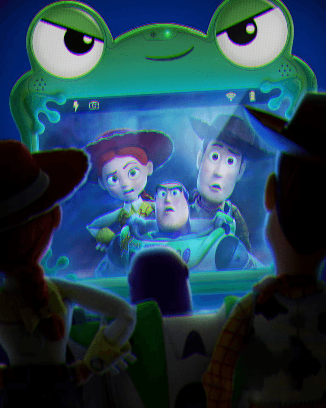 Jessie do Toy Story, representando economia da atenção, com efeito de prisma