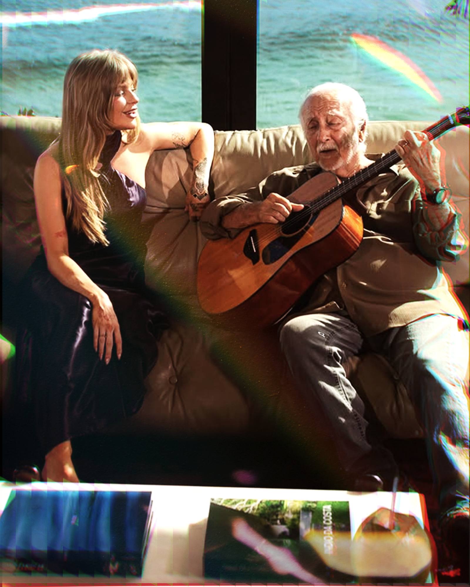 Luísa Sonza com Roberto Menescal